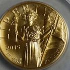 2015-W US Gold $100 American Liberty High Relief Coin