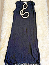 Ladies Black Knit Sleeveless Maxi Dress
