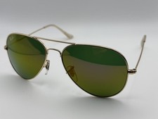 Ray-Ban Aviator Pilot Sunglasses Gold Frame Gold mirror Lens 58-14 mm