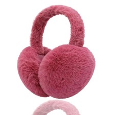 Ear Muffs for Winter Women Men, Faux Fur Earmuffs, Fluffy Ear Warmers, Foldab...