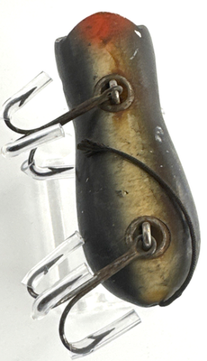 2 Vintage Shakespeare Genuine Swimming Mouse Fishing Lure Wooden