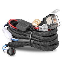 12V 40A Wiring Harness Kit for LED Light Bars, Fog Lights, and Offroad Use