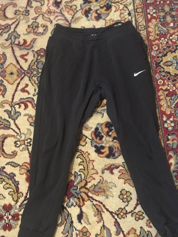 Nike Dri-FIT Men’s Black Jogger Pants L 34x30 Drawstring Tapered Knit