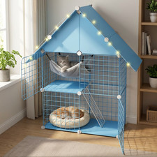 Multi-Tier Cat Cage Playpen for Indoor Cats & Kittens
