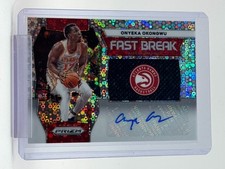ONYEKA OKONGWU 2023-24 PANINI PRIZM FAST BREAK AUTO SILVER #FB-OOA HAWKS Q7084