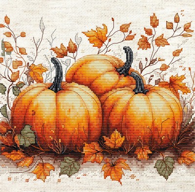 Kreuzstich-Set Luca-S - Herbstkürbis, B1434