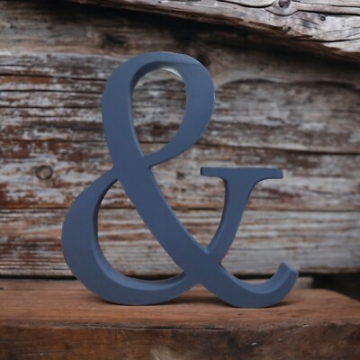 Negro Grande Madera Letras Del Alfabeto Letreros Ampersands Iniciales