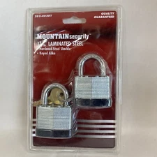 Brinks 40Mm Laminated Steel Padlock, 2-Pack 162-40201 Packaging Varies