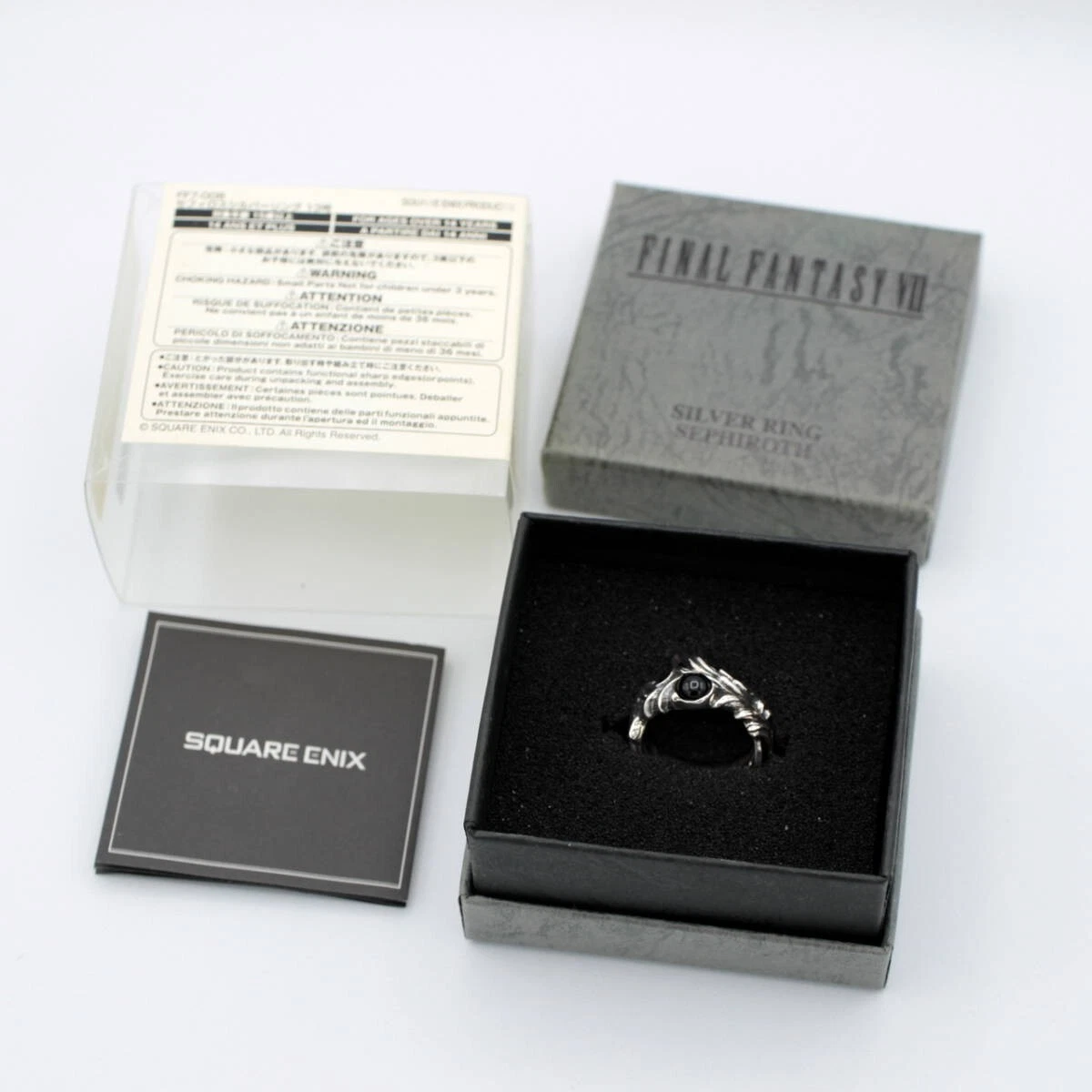 Final Fantasy X Silver 925 Ring Sephiroth Model Square Enix US Size 7.0 USED