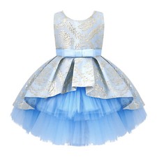 Flower Girls Princess Dress Kids Party Lace Tulle Birthday Dresses Ball Gown