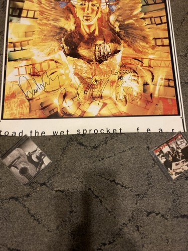 Póster promocional Toad The Wet Sprocket 1991 banda firmada autografiada - Imagen 3 de 8