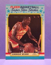 1988 FLEER STICKERS #11 DOMINIQUE WILKINS BASKETBALL NRMT