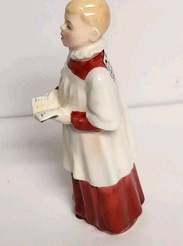 VINTAGE ROYAL DOULTON BONE CHINA FIGURINE CHOIR BOY RARE porcelain - Picture 3 of 5
