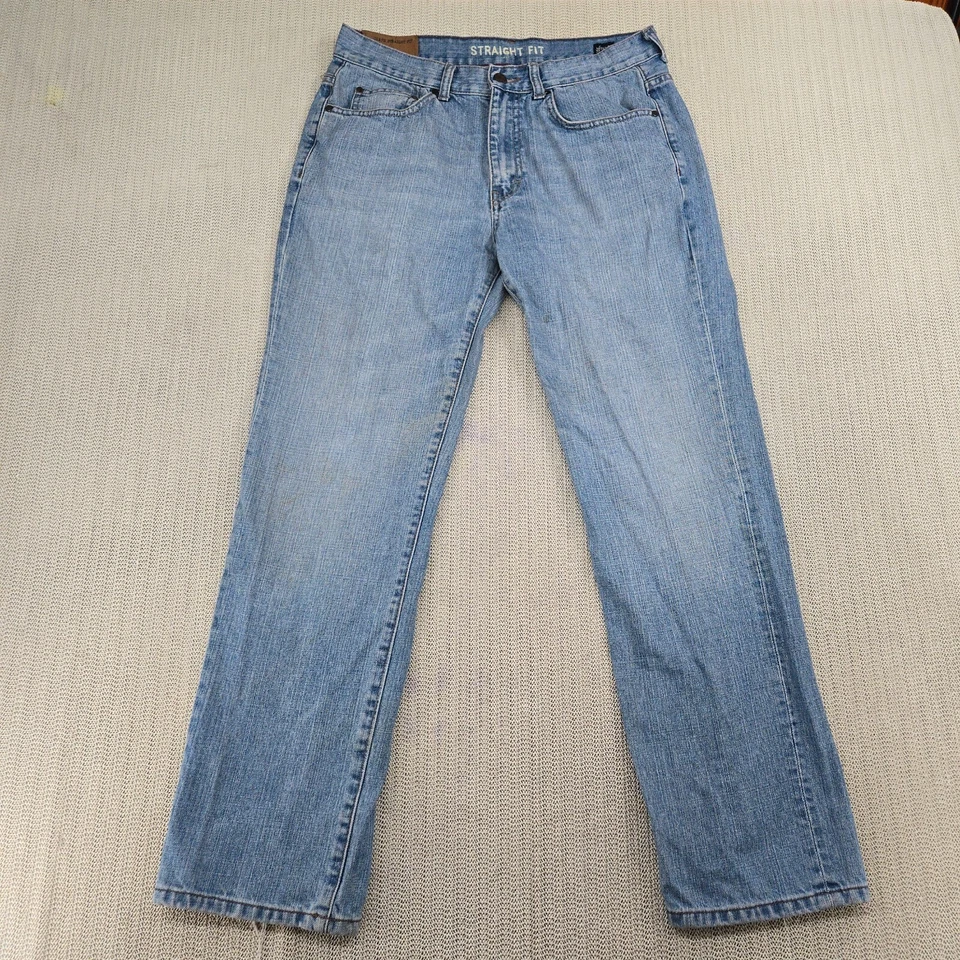 VTG Chaps Ralph Lauren Jeans Mens 32x30 Blue Straight Leg Regular Fit Y2K - Image 2 of 4