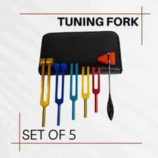 5-Piece Chakra Tuning Fork:Restore Harmony, Clarity,Balance,Healing and Wellness
