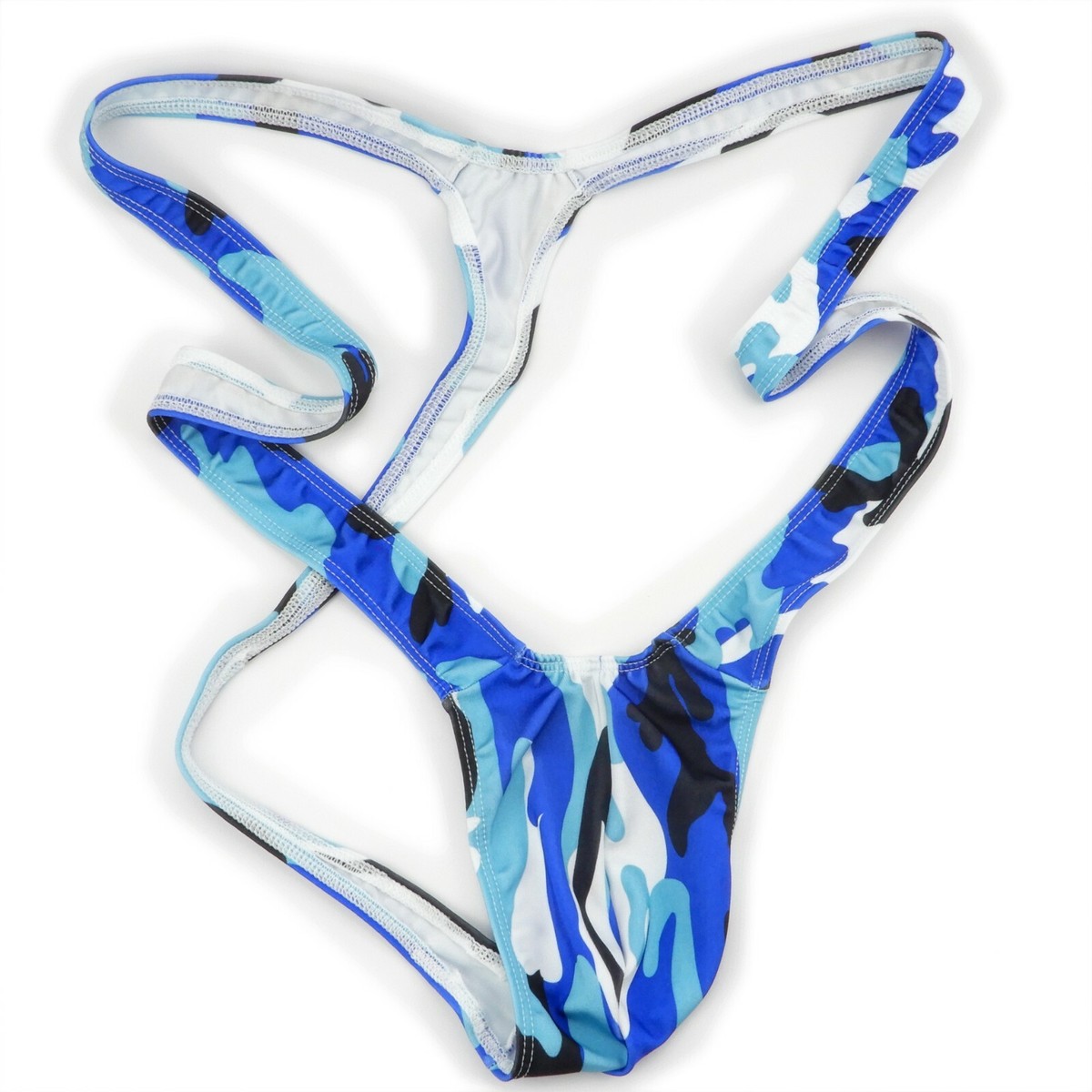 K4974 K497 Mens Stretch Suspender Sexy Borat Mankini Costume Multi