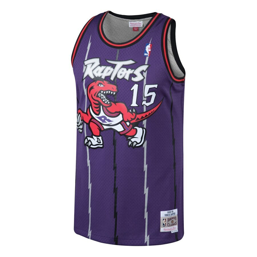 Toronto Raptors Vince Carter #15 Mitchell & Ness Purple 1998/99