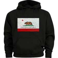 California bear hoodie flag sweatshirt gift for men hoody hooded sweat shirt