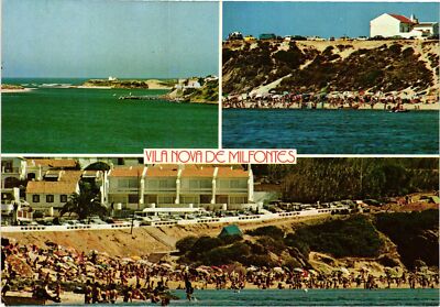 Vintage Postcard 4x6- Vila Nova de Milfontes, Portugal. 1960-80s