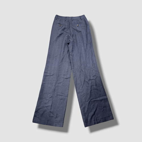 Kiton Men's Blue Wool Straight Leg Pants Size 40 - Picture 2 of 7