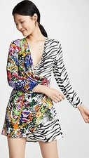 NWT. $400 RIXO FLORAL Wrap Dress Size XS