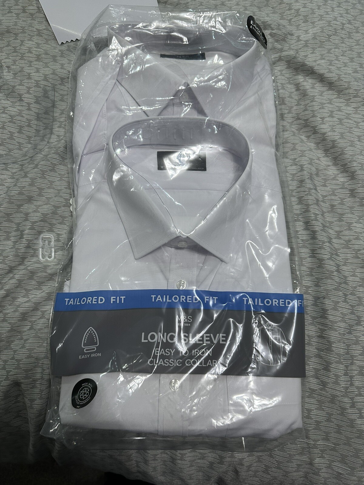 2 New M&S mens shirts long sleeve eBay