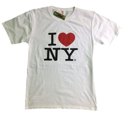 I Love NY New York Kurzärmelig Display Aufdruck Herz T-Shirt Ny Herren Nyc