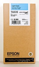 Epson T6535 Light Cyan Stylus Pro 4900 - size 200ml inks - New Ink Seal 2017