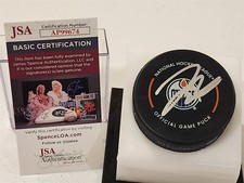 DARNELL NURSE signed OILERS official game puck JSA COA