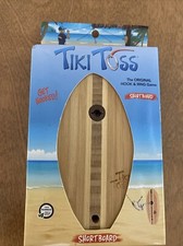 Hook And Ring Toss Game - Tiki Toss Short Board Edition - 100 Bamboo Party Game