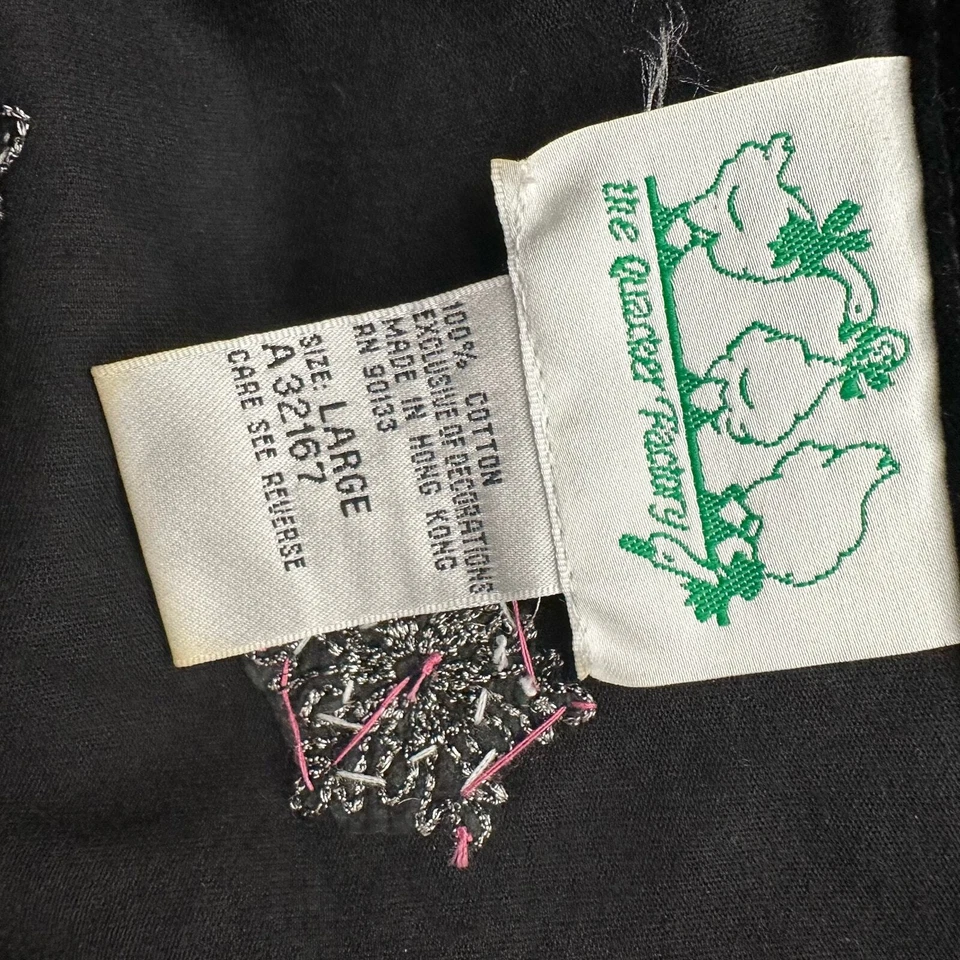 Quacker Factory Womens Christmas Jacket Womens Size L Velvet Embroidered Snowman - Image 4 of 4