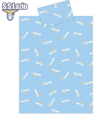 S.S.Lazio Rome 3 Piece Bedding Set (Bedsheet+Fitted Sheet+Pillowcase) NEW