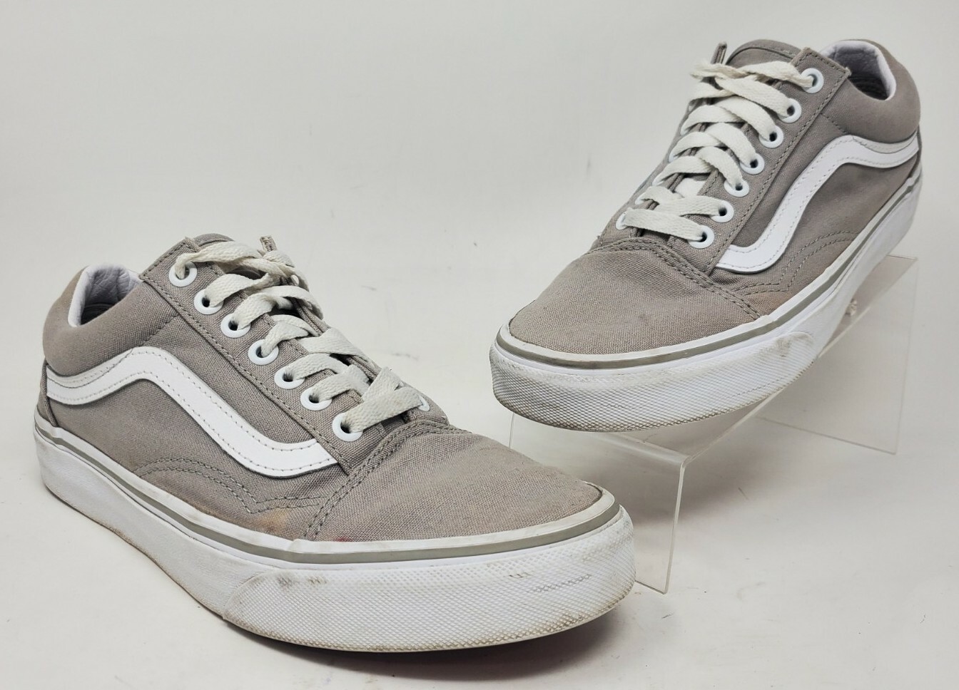 Vans Off The Wall Womens Canvas Tan Shoes Size 8.5