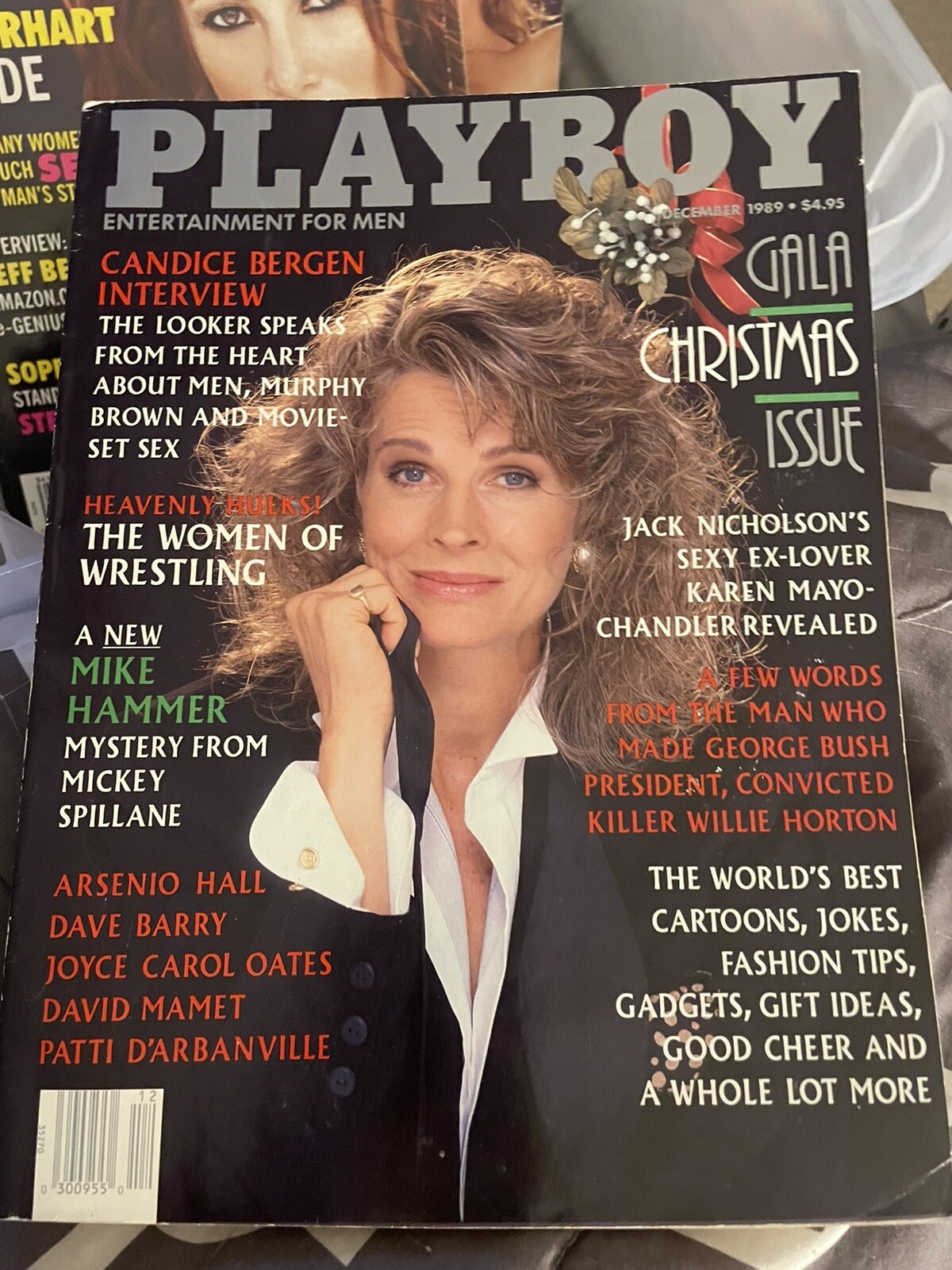 Playboy Magazine December 1989 Cover: Candice Bergen Playmate: Petra Verkaik