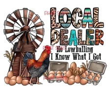 Sublimation Print Local Dealer Chickens Ready To Press Heat Transfer