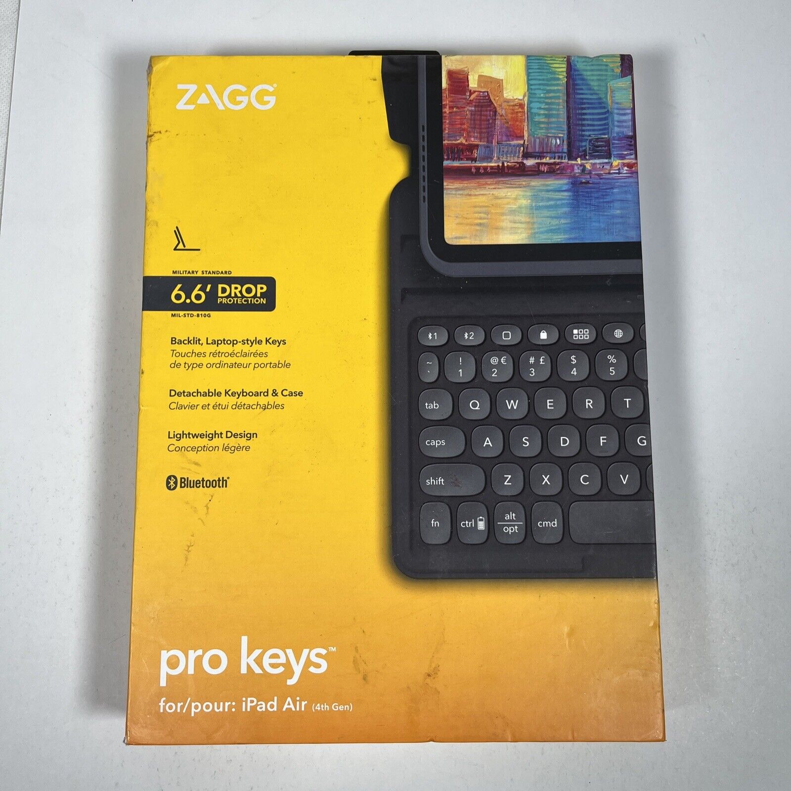 ZAGG Pro Keys Wireless Keyboard & Detachable Case for Apple iPad Air 4th Gen
