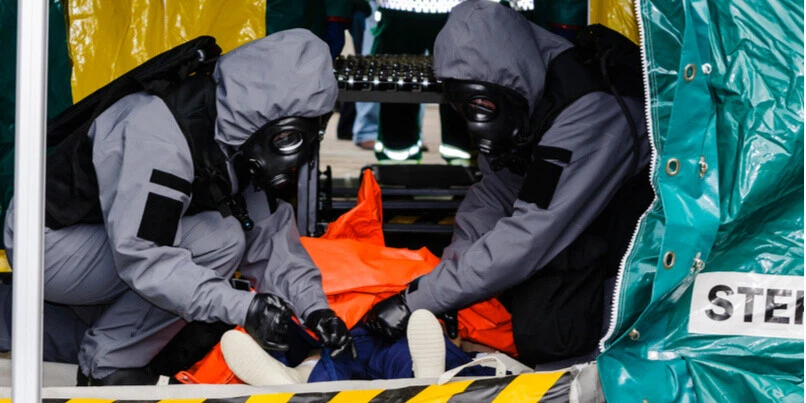 Remploy Swift Responder 3 Suit Coverall Grey Waterproof Training Riot CBRN NBC - Image 2 of 4