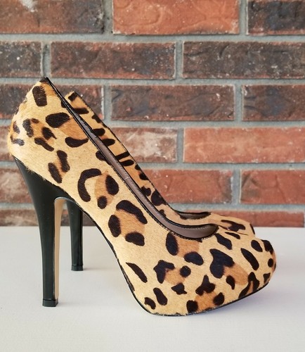 steve madden leopard platform shoes