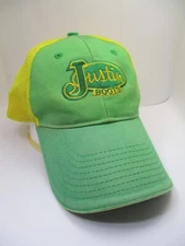 JUSTIN BOOTS Cap Hat Mesh M & F Western Products TX Wear Cowboy Authentic JUSTIN
