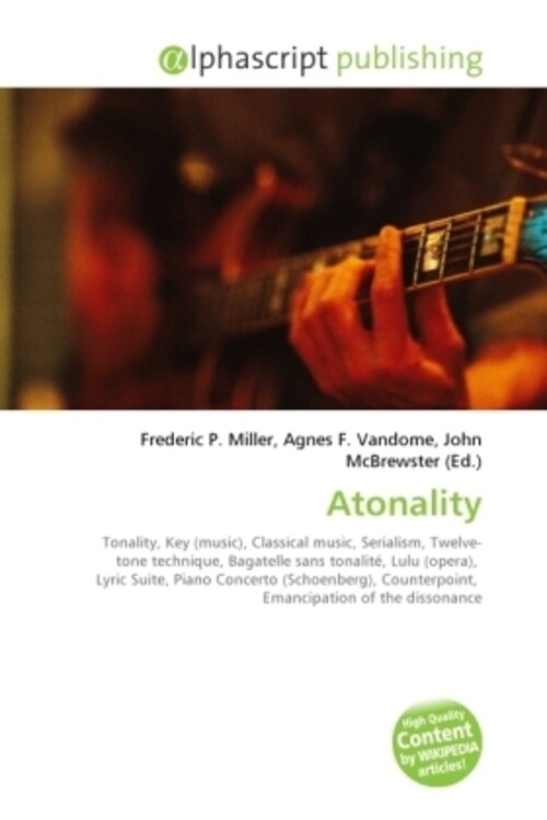 Frederic P. Miller (u. A.) | Atonality | Taschenbuch | Englisch