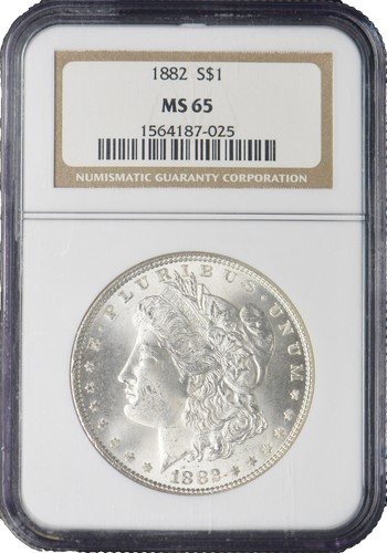 1882 O GEM BU Morgan Silver Dollar Choice Mint MS UNC - Foto 3