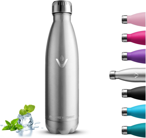 Borraccia in acciaio inox Camplife con tappo in bambù - Berger Camping