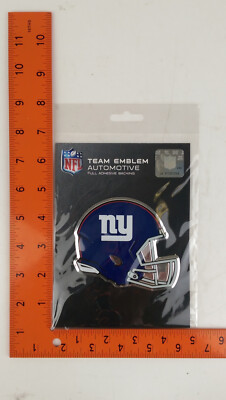 Low Profile  Aluminum Football Helmet Decal Emblem NFL New York Giants G-Man