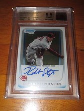 ROBERT STEPHENSON 2011 Bowman Chrome BGS 9.5 Autograph w/10 AUTO Reds Rookie