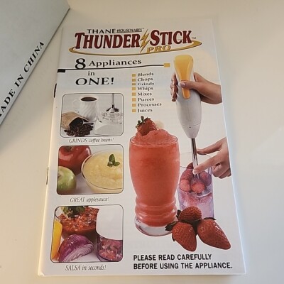 ThunderStick Pro Blender & Food Processor System NEW Thane Housewares Reliant