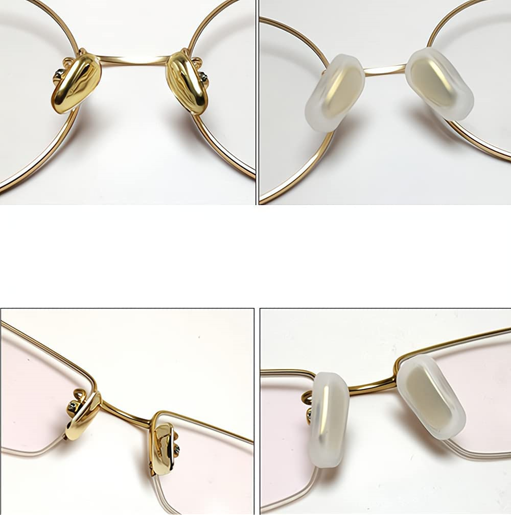 Slipon Nose Pads Covers,Soft Silicone Eyeglasses Nosepads AntiSlip