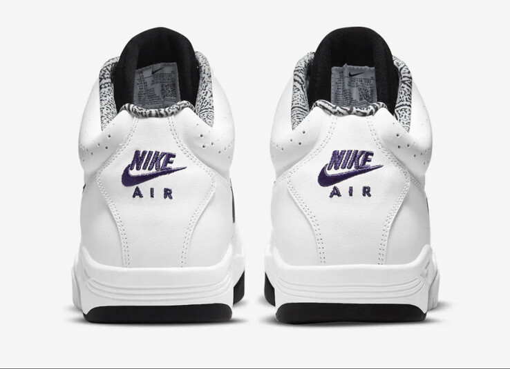 Nike Air Flight Lite II Mid White Black DJ2518-100 sz 8.5  display picture 2