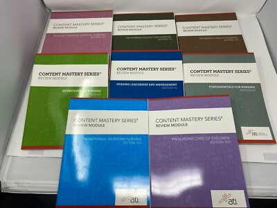 ATI Nursing PN Content Mastery Series Review Modules (Full Set of 8) TPPN4