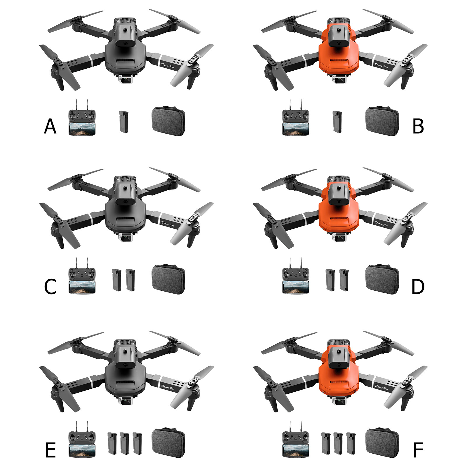 Foldable Drone 1080P HD Dual Camera Altitude Hold FPV RC Quadcopter for