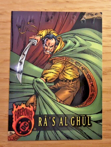 DC OUTBURST FIREPOWER 1996  BASE / BASIC  CARD 49 RA'S AL GHUL - Picture 1 of 2